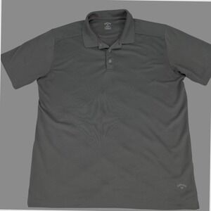 Callaway Shirt Opti-Dri Golf Polo Mens XL Charcoal Grey Short Sleeve Breathable